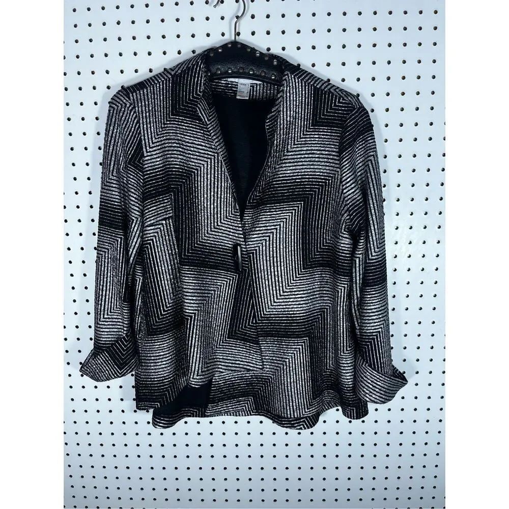 Joseph Ribkoff geometrical print blazer jacket size 8